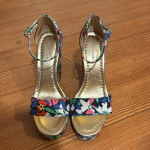 Kate Spade Flower Print Wedge